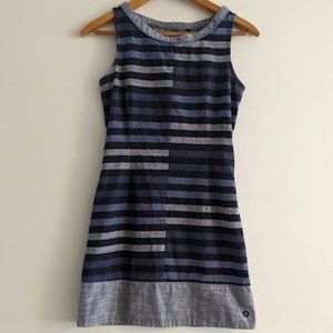 Skunkfunk Blue Chambray Striped Dress Size 0